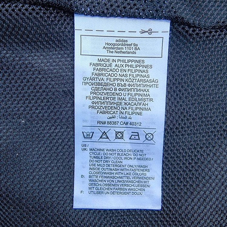 Adidas Men's Size XL Long Sleeve Black Hooded Windbreaker Jacket imagen 10